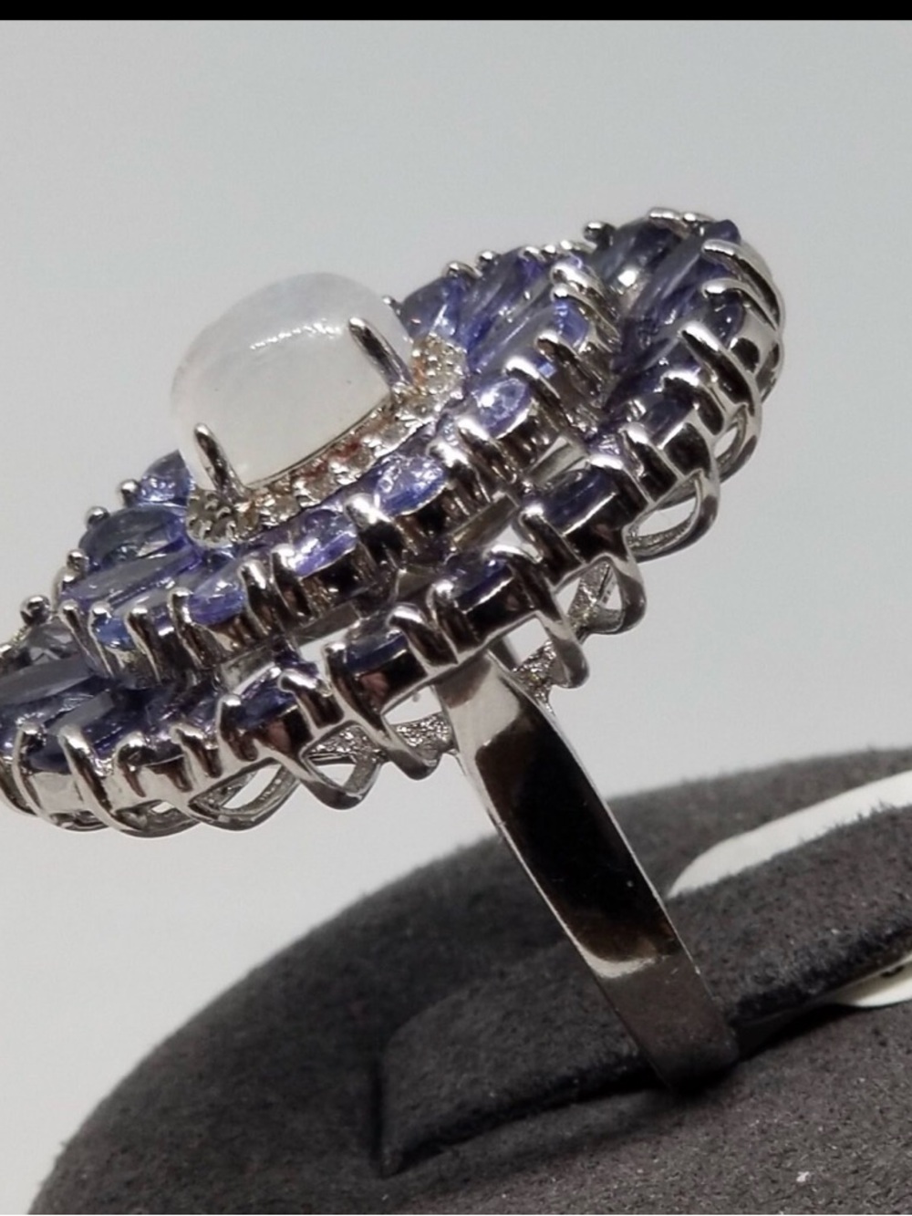 Vintage Colleen Lopez China JCL Sterling with Multi Stones Ring, Size 7. - Picture 2 of 5